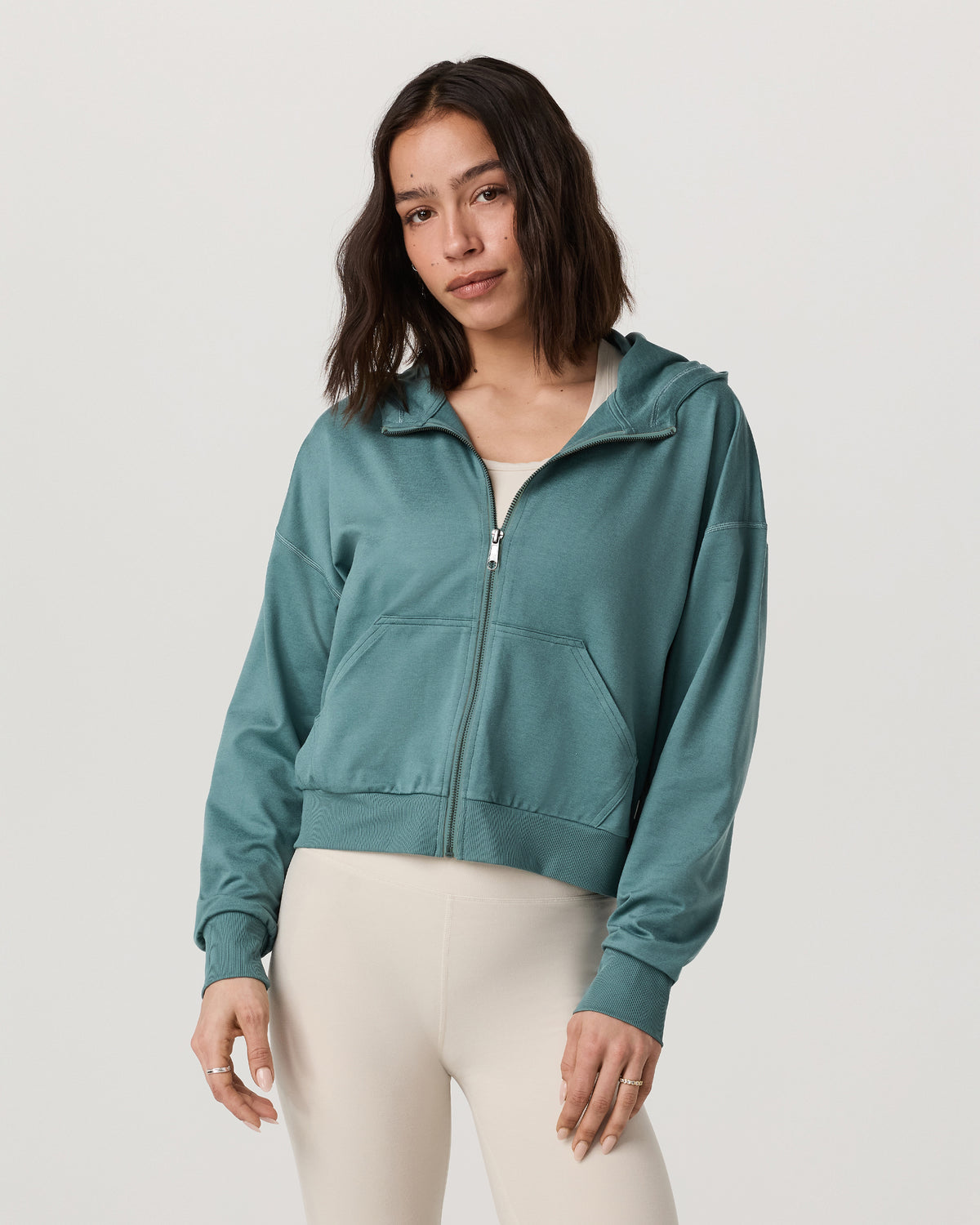Halo Full Zip Hoodie Women's Bluegrass Heather Hoodie | Vuori onsale - US 8195