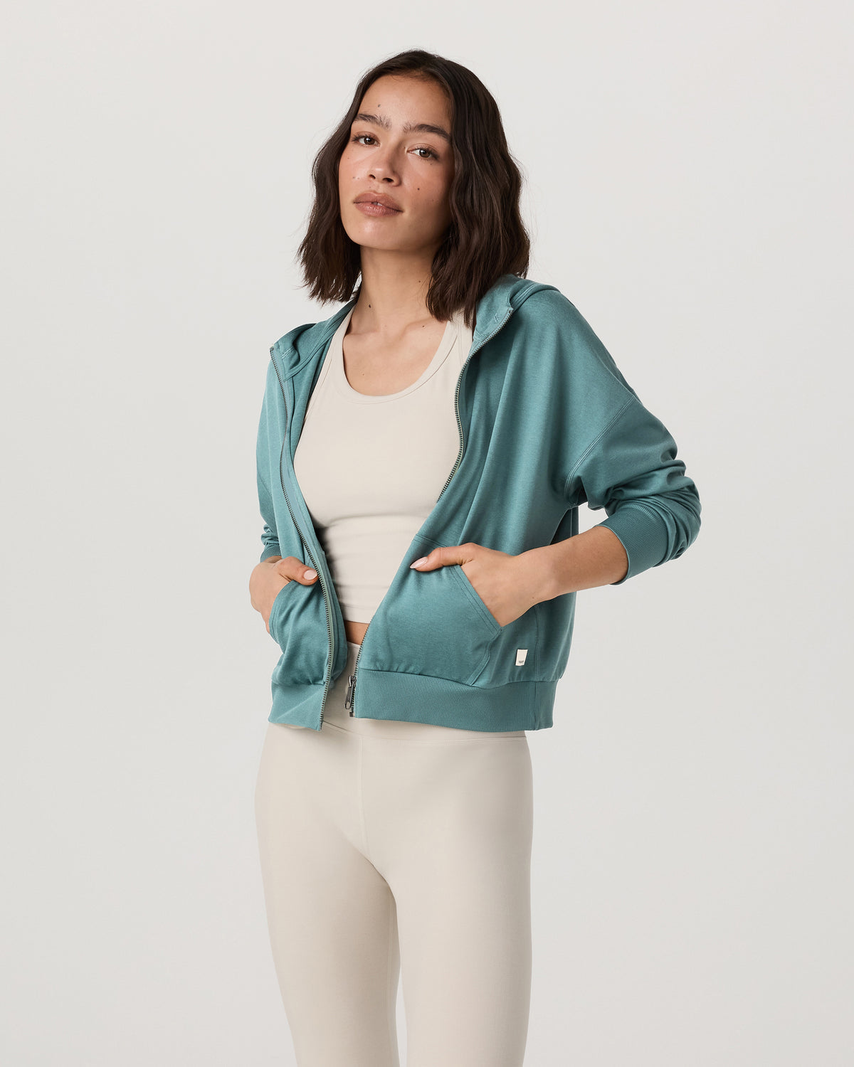 Halo Full Zip Hoodie Women's Bluegrass Heather Hoodie | Vuori onsale - US 8195