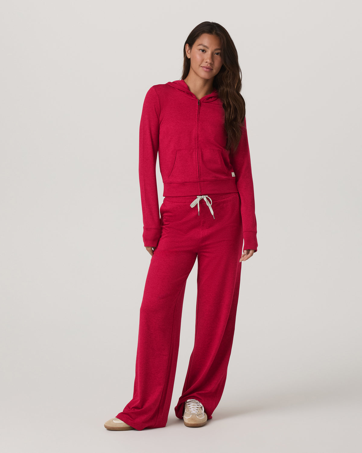 Halo Mini FZ Hoodie Women's Strawberry Heather Hoodie | Vuori online - US 2342