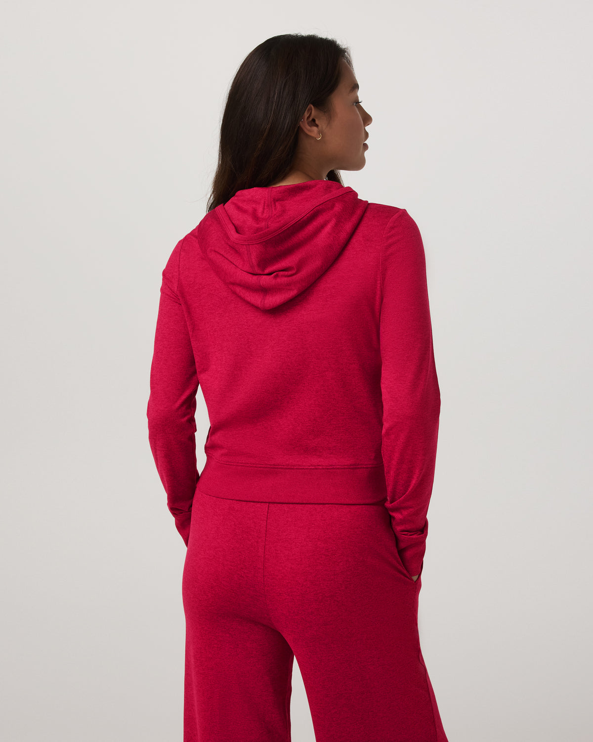 Halo Mini FZ Hoodie Women's Strawberry Heather Hoodie | Vuori online - US 2342