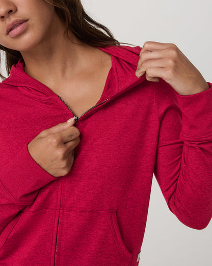 Halo Mini FZ Hoodie Women's Strawberry Heather Hoodie | Vuori online - US 2342