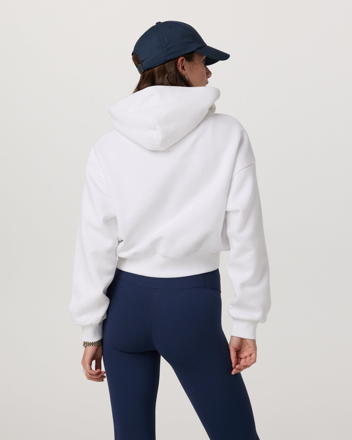 Restore Mini Full Zip Hoodie Women's White Jacket | Vuori outlet - US 3936