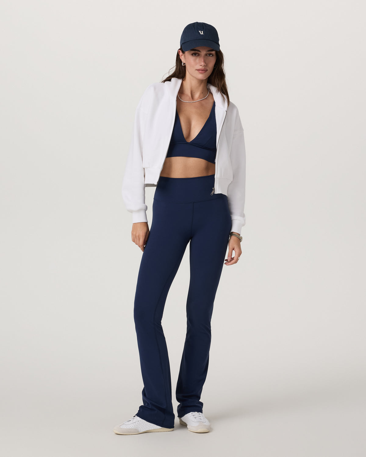 Restore Mini Full Zip Hoodie Women's White Jacket | Vuori outlet - US 3936