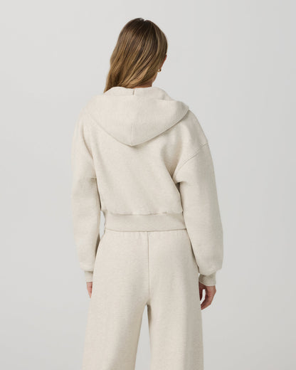 Restore Mini Full Zip Hoodie Bone Heather Jacket | Vuori sale - US 5775