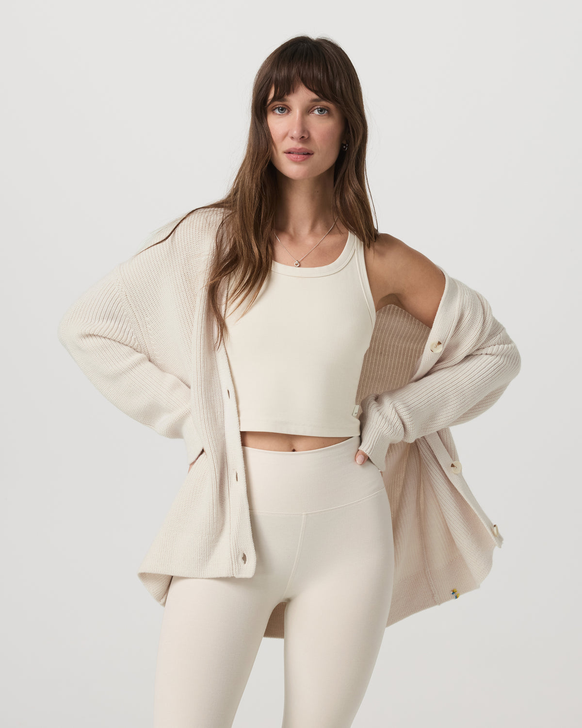 Alps Boyfriend Cardigan Women's Marshmallow Sweater | Vuori onsale - US 5717