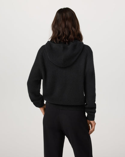 Émilie Cashmere Hoodie Women's Black Zip | Vuori for sale - US 3957