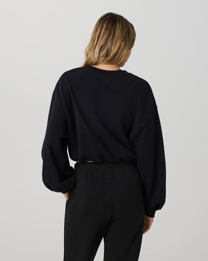 Sedona Bubble Crew Women's Black Pullover Crewneck | Vuori shop - US 4984