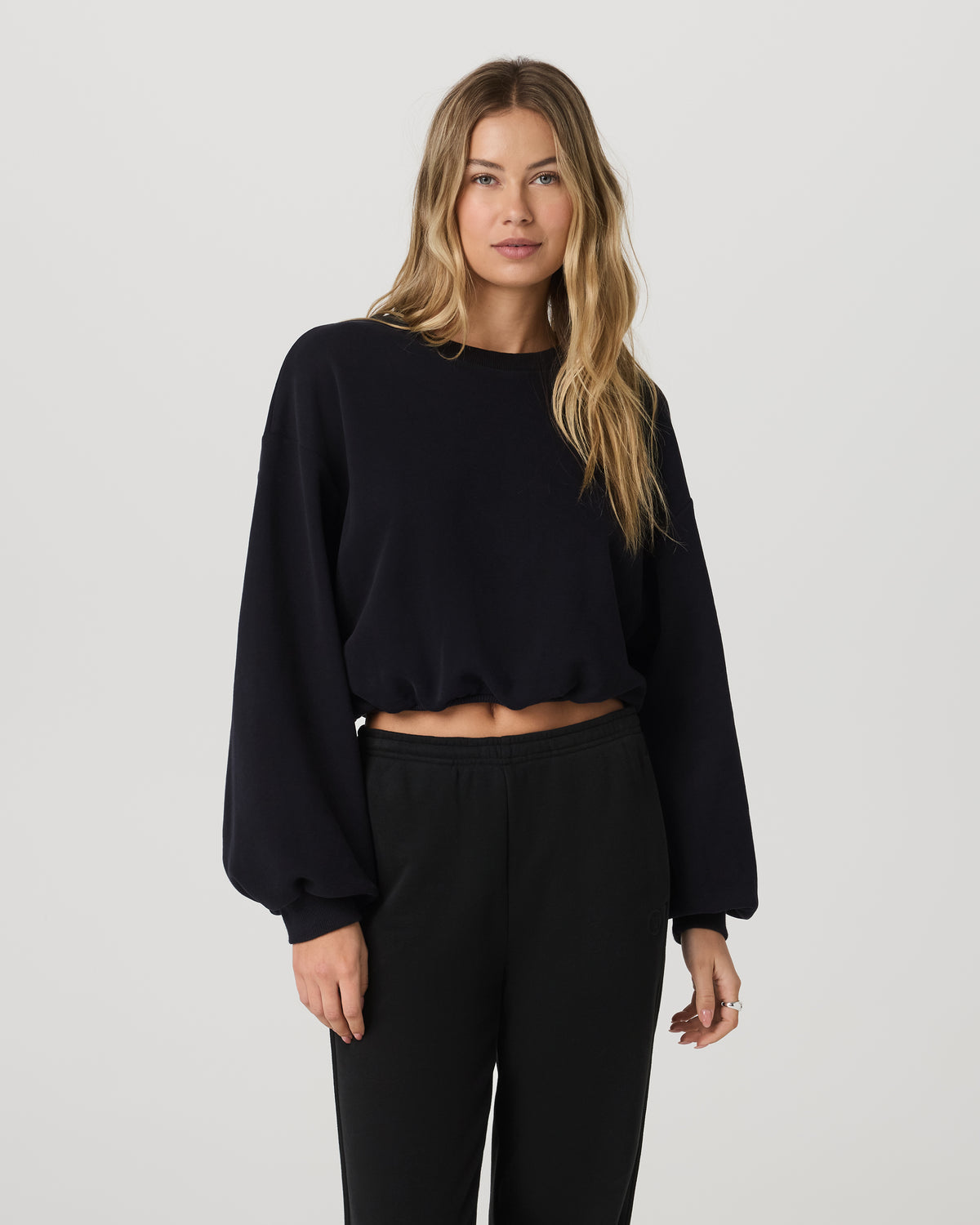 Sedona Bubble Crew Women's Black Pullover Crewneck | Vuori shop - US 4984