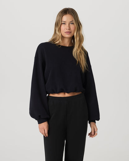 Sedona Bubble Crew Women's Black Pullover Crewneck | Vuori shop - US 4984