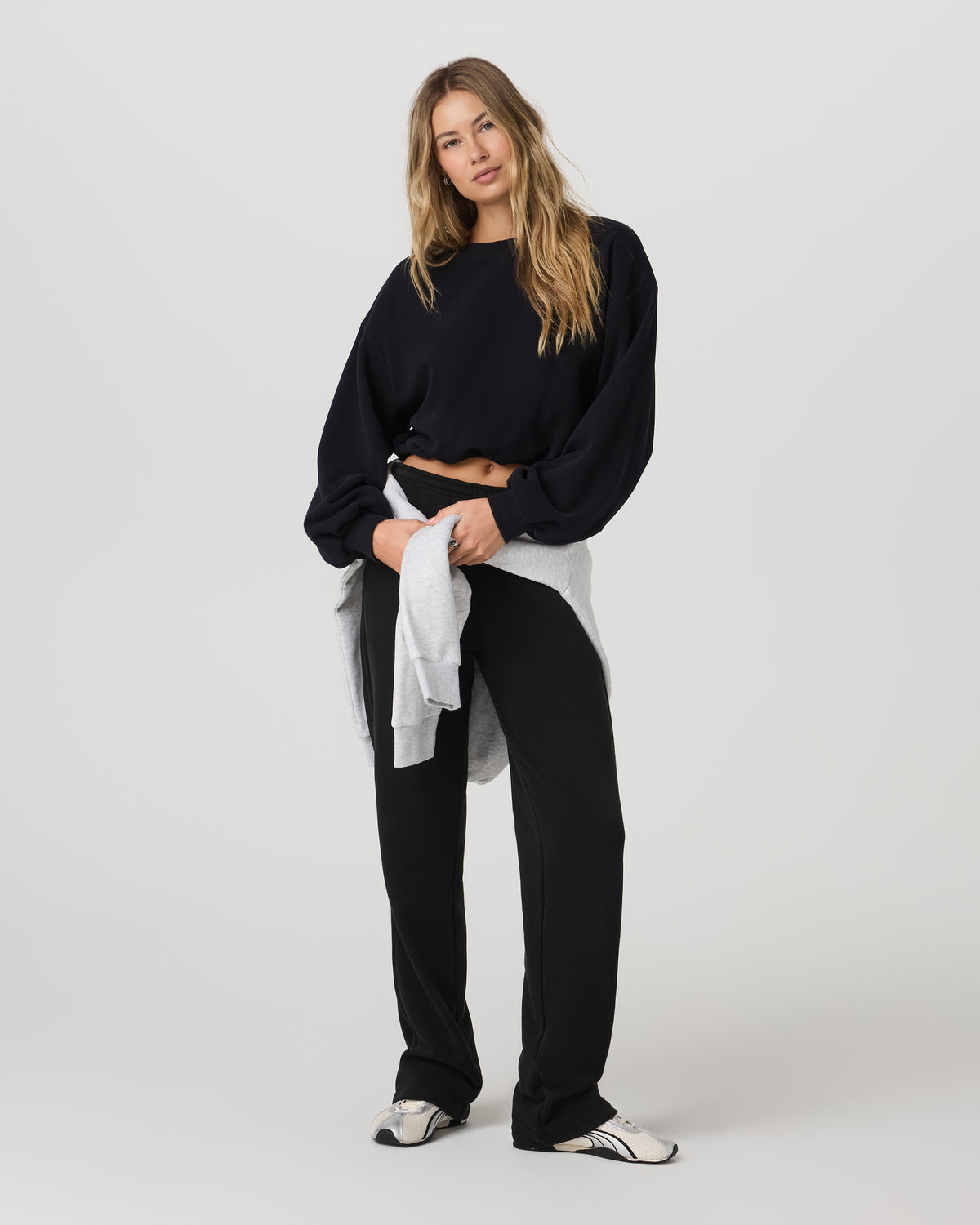Sedona Bubble Crew Women's Black Pullover Crewneck | Vuori shop - US 4984