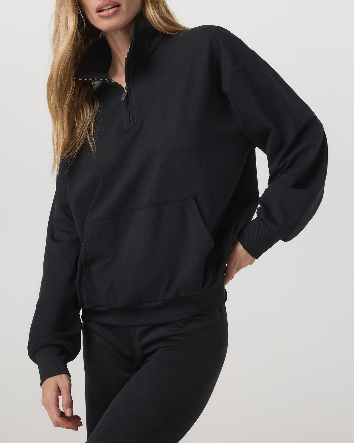 Granite Half Zip Black Heather Pullover Sweatshirt | Vuori sale - US 4171