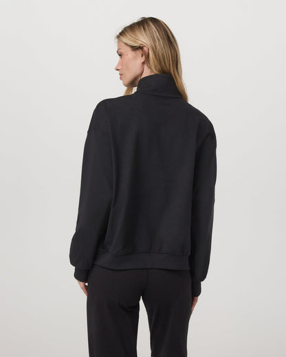 Granite Half Zip Black Heather Pullover Sweatshirt | Vuori sale - US 4171