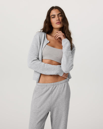 Émilie Cashmere Cardi Women's Pale Grey Heather | Vuori onsale - US 2214
