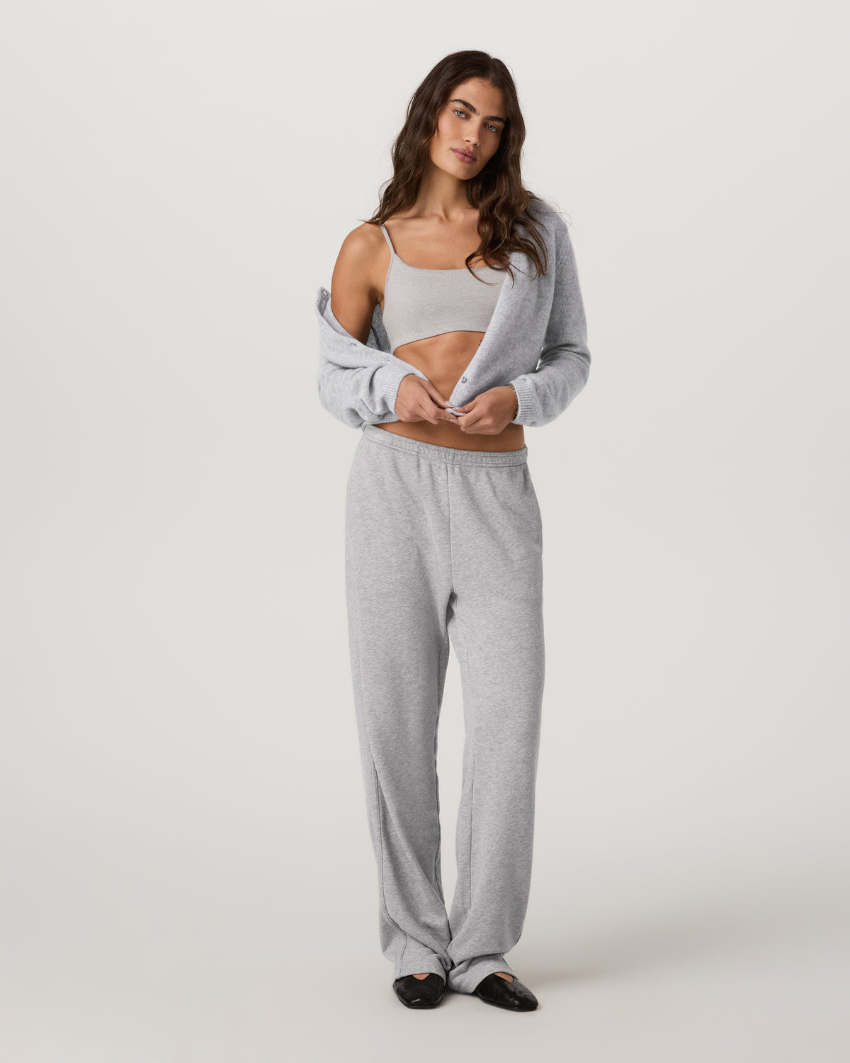 Émilie Cashmere Cardi Women's Pale Grey Heather | Vuori onsale - US 2214