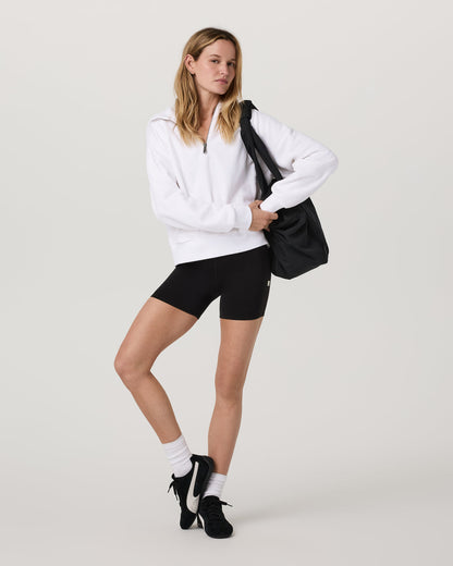Restore Relaxed Half Zip Hoodie Women's White Pullover | Vuori online - US 7102
