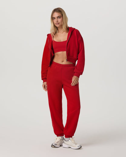 Restore Mini Full Zip Hoodie Women's Cherry Jacket | Vuori outlet - US 5700
