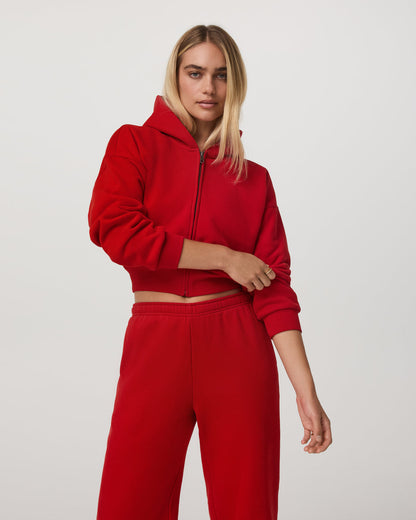 Restore Mini Full Zip Hoodie Women's Cherry Jacket | Vuori outlet - US 5700