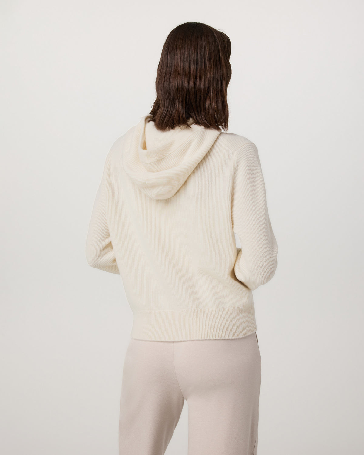 Émilie Cashmere Hoodie Women's Porcelain Zip | Vuori shop - US 1384