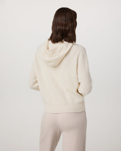 Émilie Cashmere Hoodie Women's Porcelain Zip | Vuori shop - US 1384