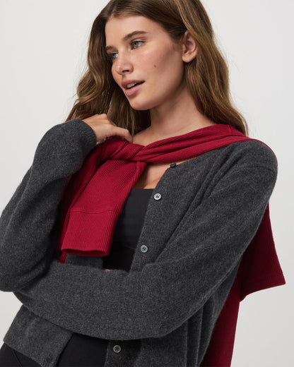 Émilie Cashmere Cardi Women's Charcoal Heather | Vuori sale - US 7813