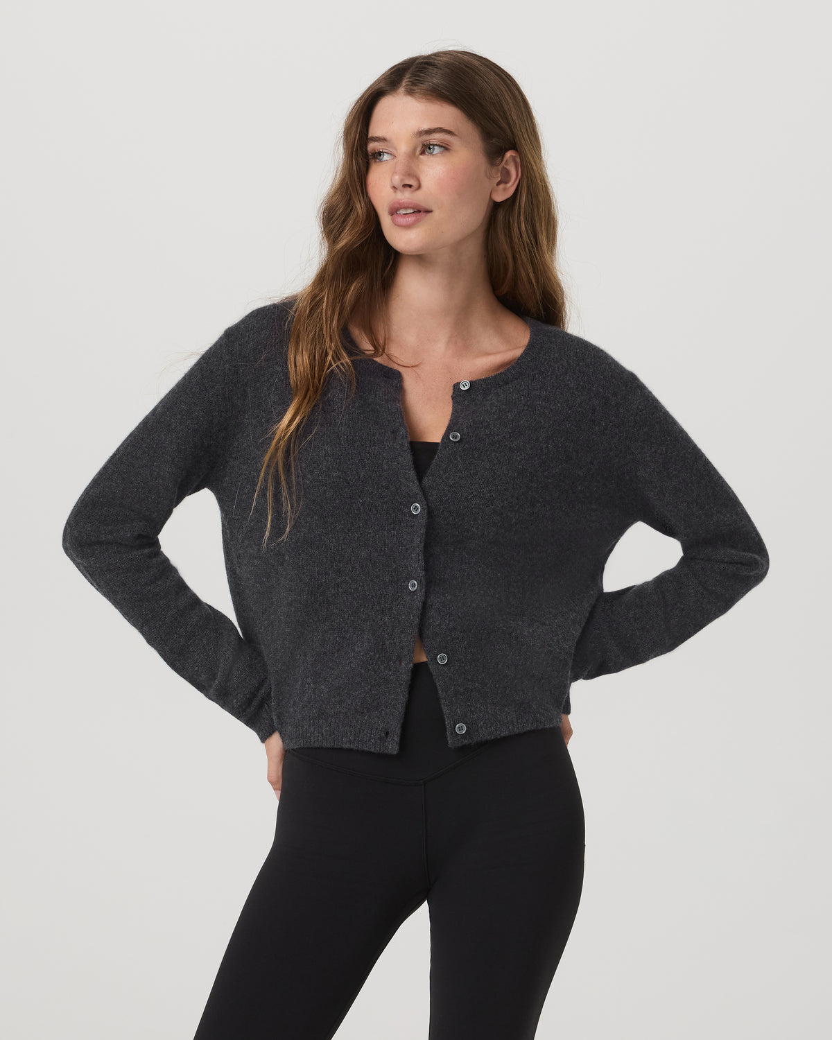 Émilie Cashmere Cardi Women's Charcoal Heather | Vuori sale - US 7813