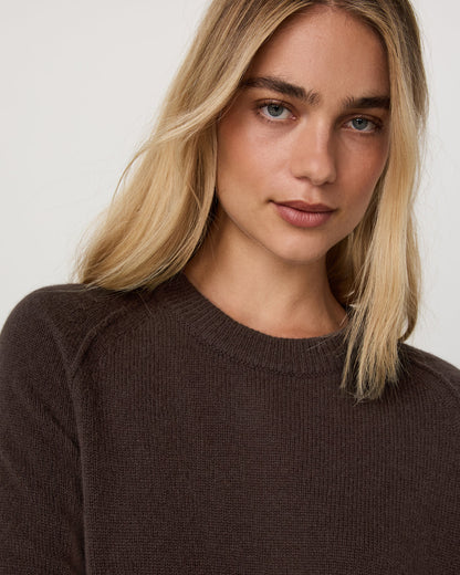Émilie Cashmere Crew Women's Java Pullover | Vuori for sale - US 2893
