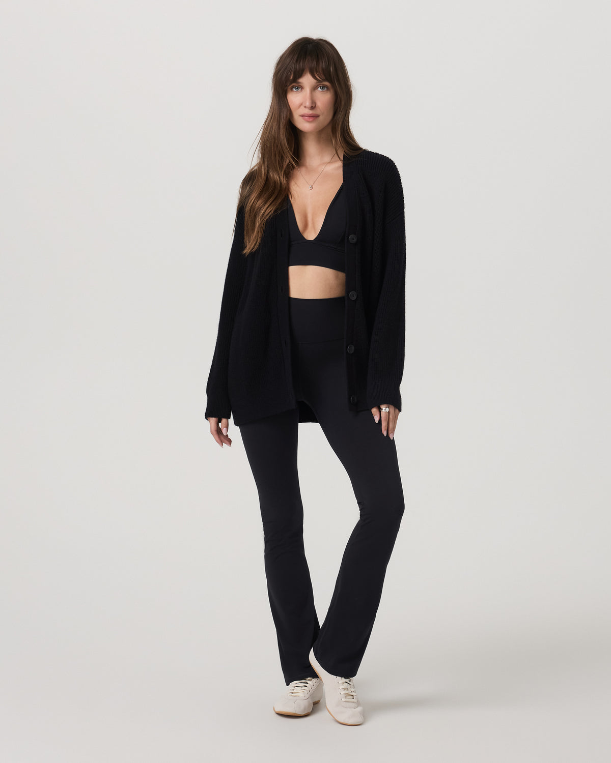 Alps Boyfriend Cardigan Women's Black Knit Sweater | Vuori online - US 3791