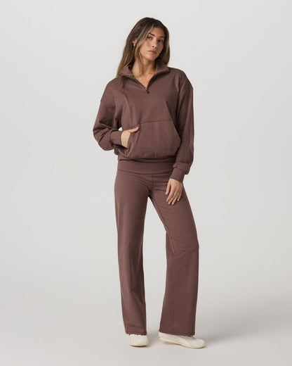 Granite Half Zip Women's Sable Heather Sweatshirt | Vuori discount - US 7588