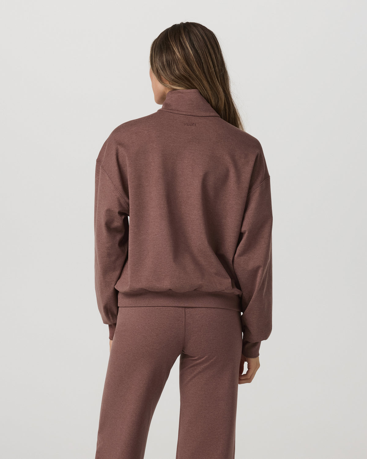 Granite Half Zip Women's Sable Heather Sweatshirt | Vuori discount - US 7588