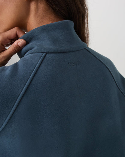 Restore Double Zip Sweatshirt Ocean Blue Full-Zip Fleece | Vuori outlet - US 6773