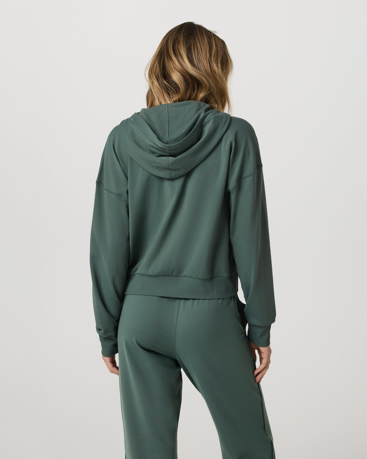 Halo Modern Full Zip Hoodie Women's Agate Green Hoodie | Vuori shop - US 5393