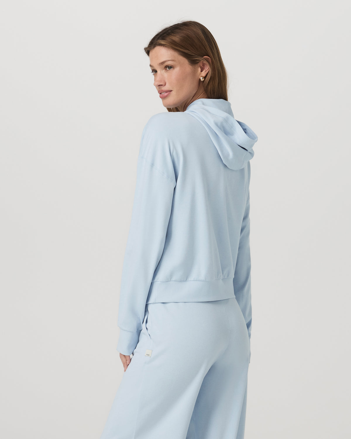 Women's Halo Modern Full Zip Hoodie Soft Sky Heather | Vuori sale - US 7198