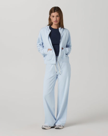 Women's Halo Modern Full Zip Hoodie Soft Sky Heather | Vuori sale - US 7198