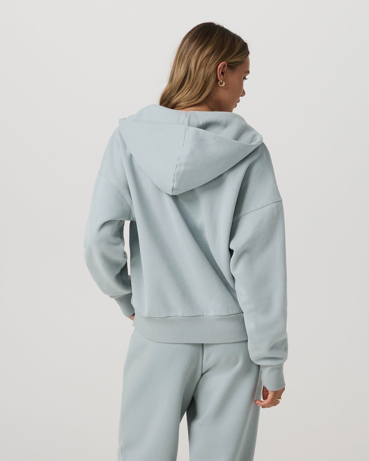 Restore Relaxed Half Zip Hoodie Blue Haze Jacket | Vuori onsale - US 9552