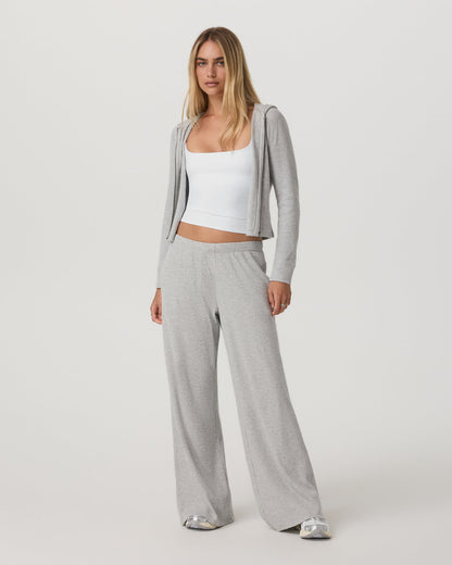 Waffle Full Zip Hoodie Women's Light Grey Hoodie | Vuori for sale - US 4246
