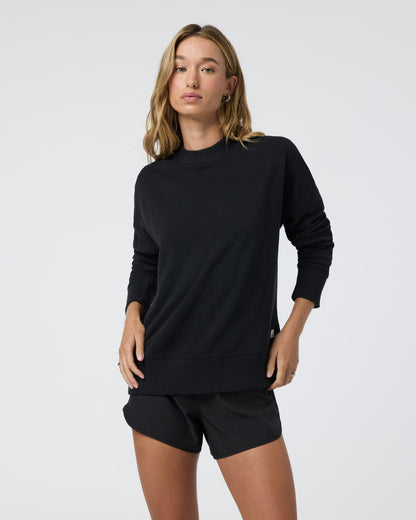 Sedona Weekender Crew Women's Black Pullover | Vuori online - US 2038