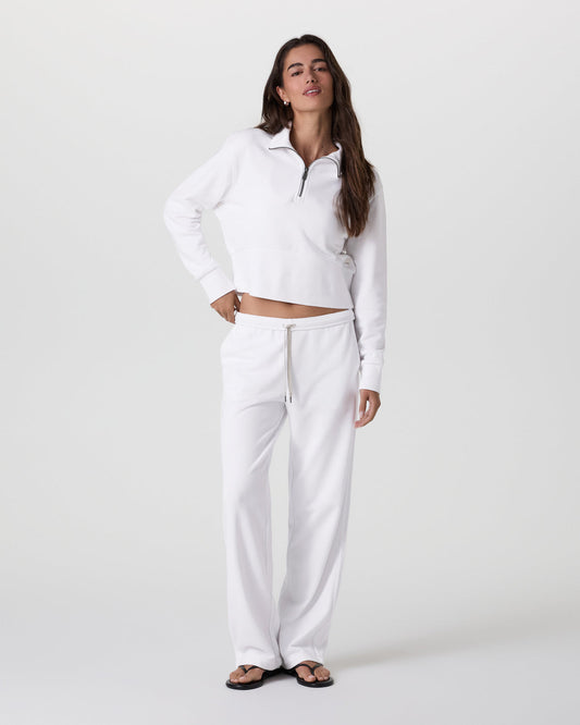 Sedona Cropped Half Zip White | Vuori shop - US 7174