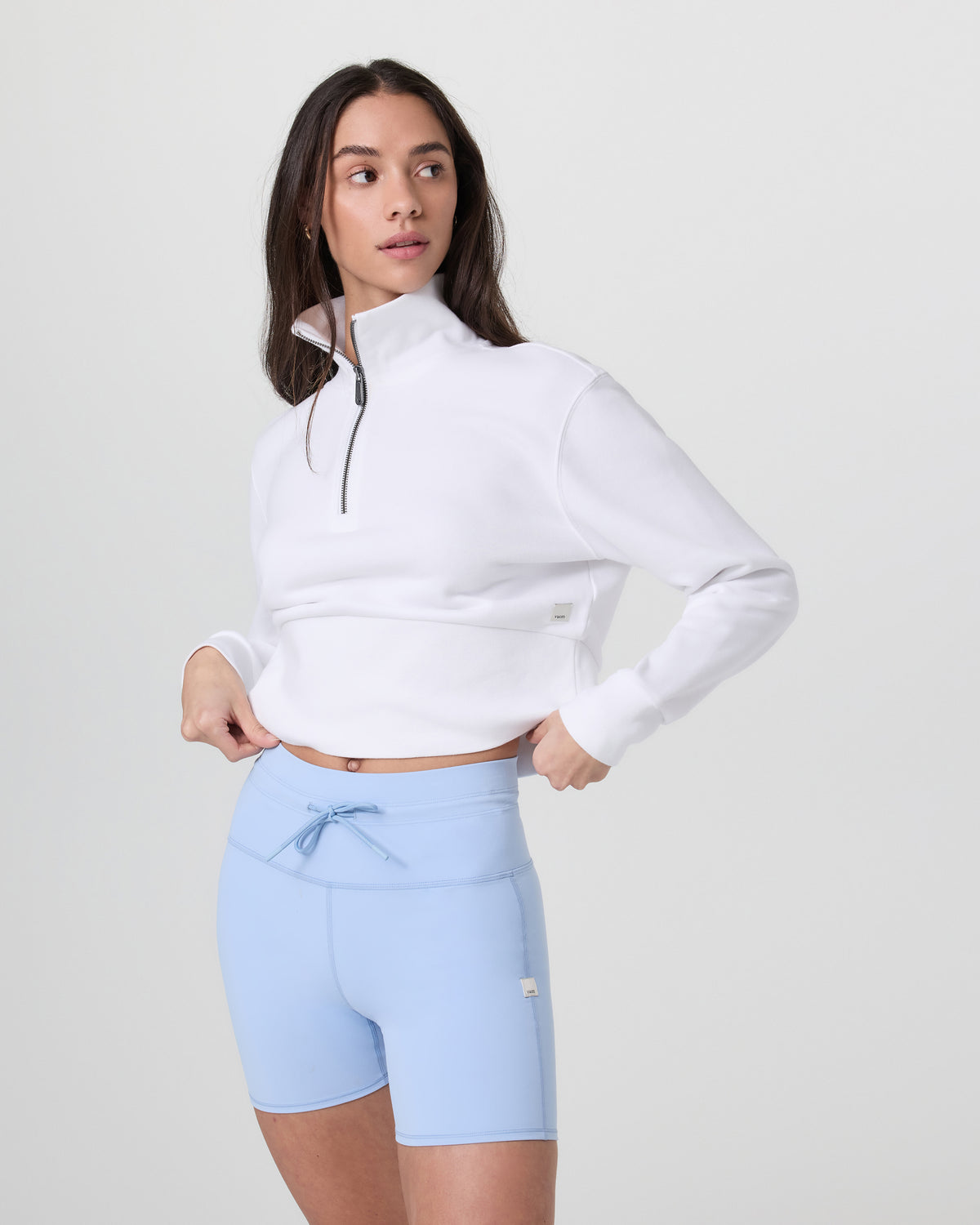 Sedona Cropped Half Zip White | Vuori shop - US 7174