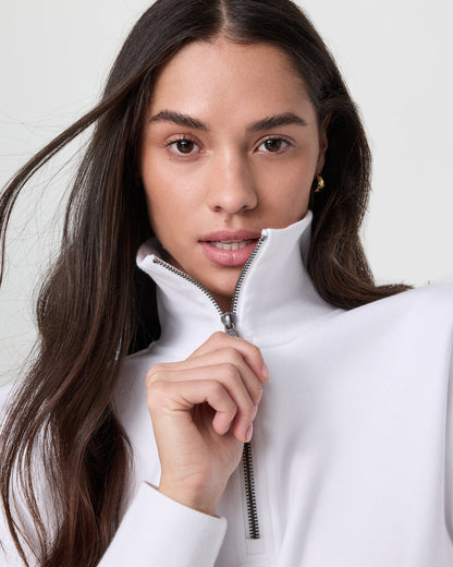 Sedona Cropped Half Zip White | Vuori shop - US 7174