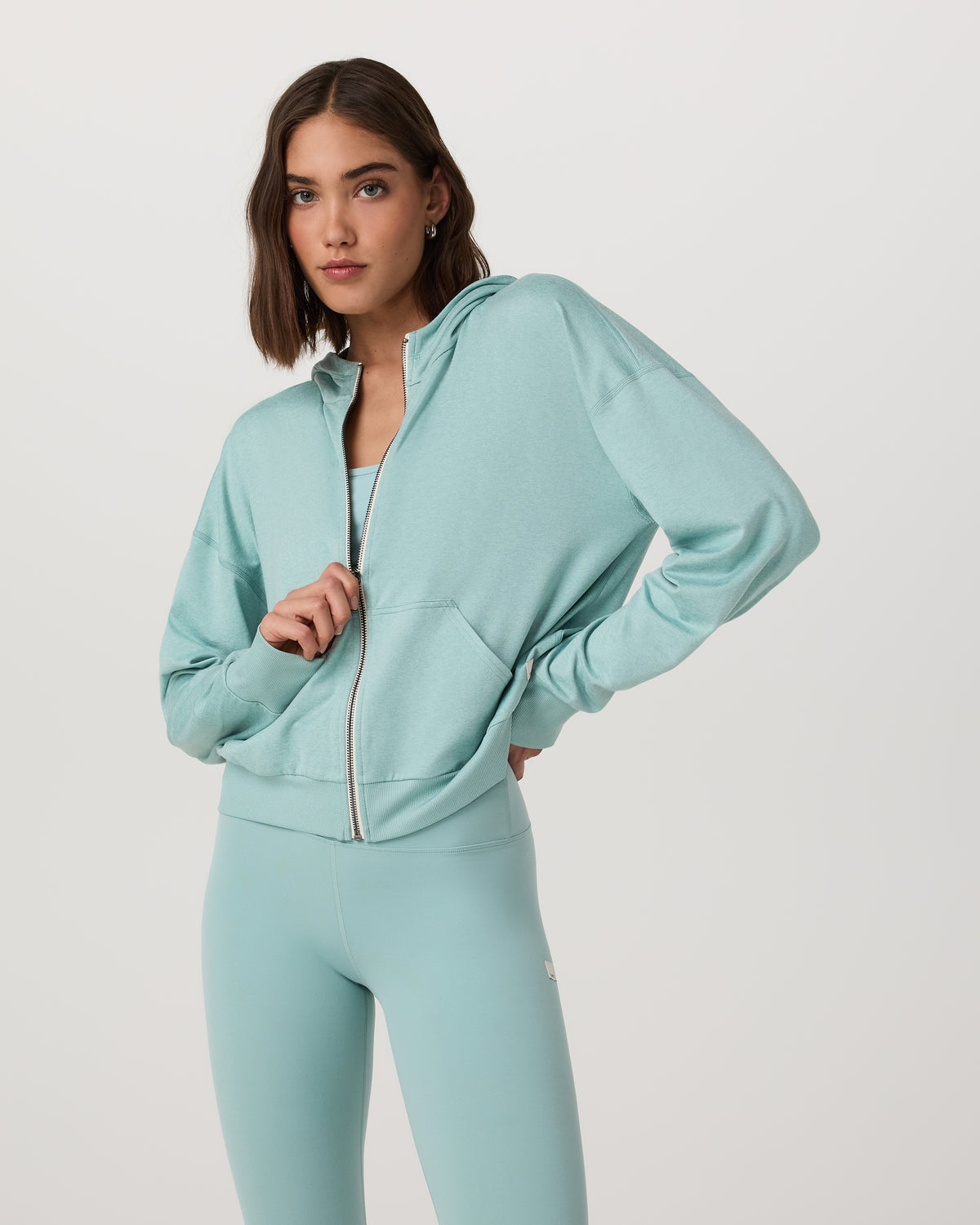 Halo Modern Full Zip Hoodie Sea Spray Heather | Vuori sale - US 5568