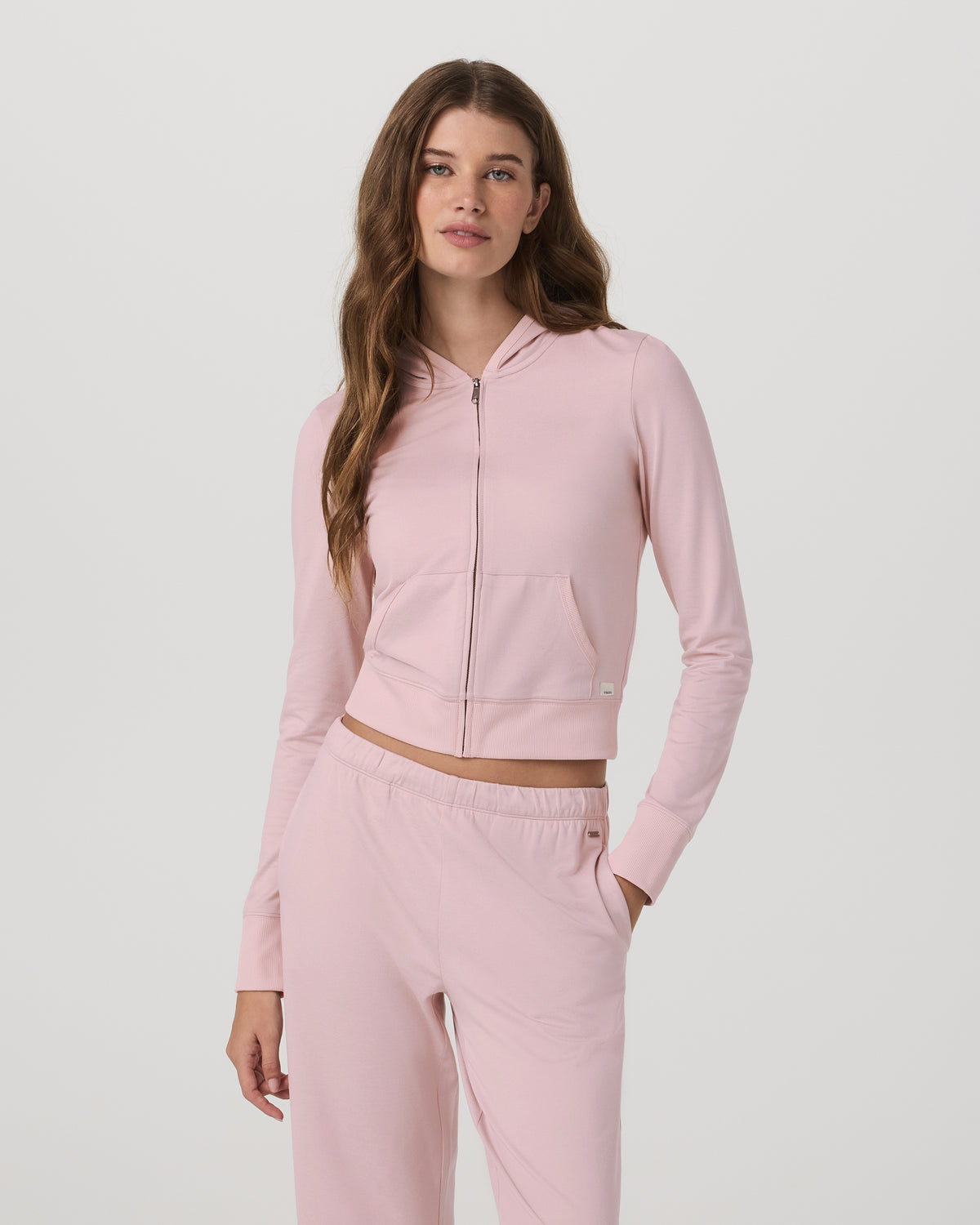 Halo Mini FZ Hoodie Women's Vintage Rose Hoodie | Vuori onsale - US 5816