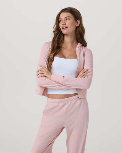 Halo Mini FZ Hoodie Women's Vintage Rose Hoodie | Vuori onsale - US 5816
