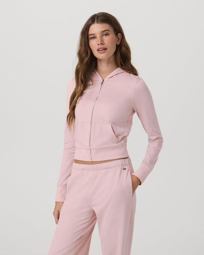 Halo Mini FZ Hoodie Women's Vintage Rose Hoodie | Vuori onsale - US 5816