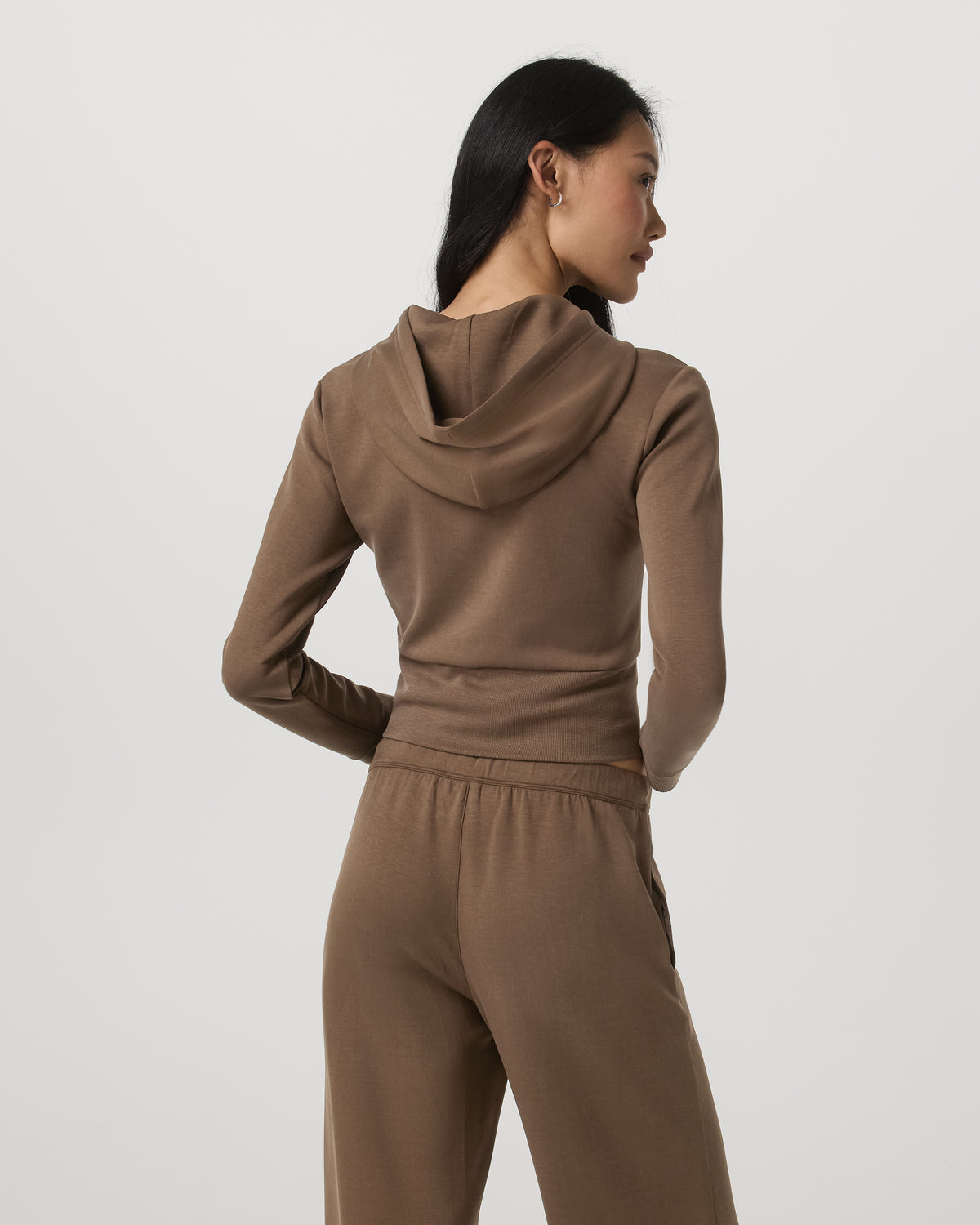 Compose Full Zip Hoodie Women's Espresso Zip-Up Jacket | Vuori outlet - US 6450