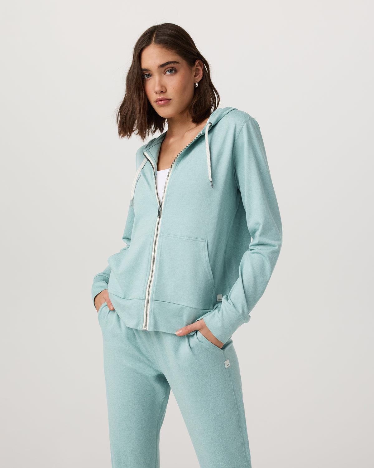 Halo Performance Hoodie 2.0 Sea Spray Heather | Vuori shop - US 2847