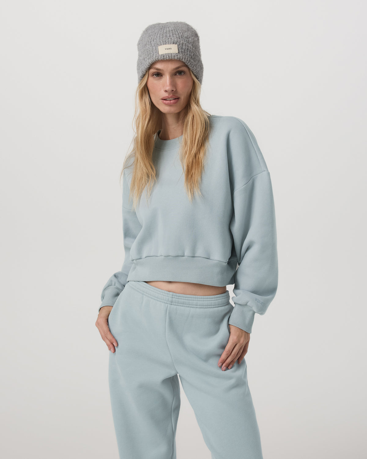 Restore Mini Crew Women's Blue Haze Crewneck | Vuori sale - US 7911