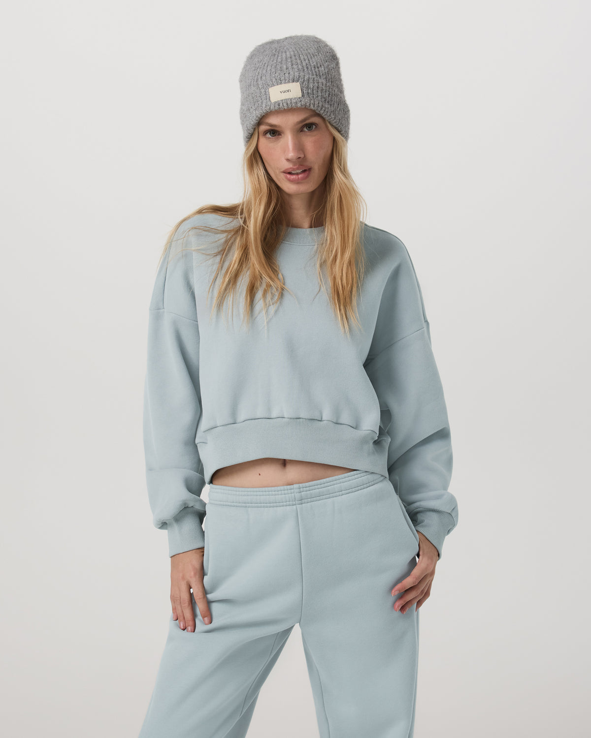 Restore Mini Crew Women's Blue Haze Crewneck | Vuori sale - US 7911