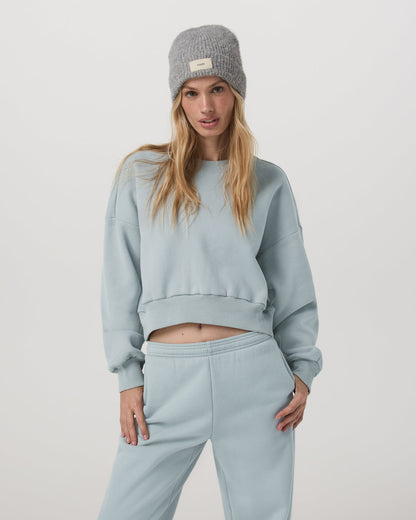 Restore Mini Crew Women's Blue Haze Crewneck | Vuori sale - US 7911