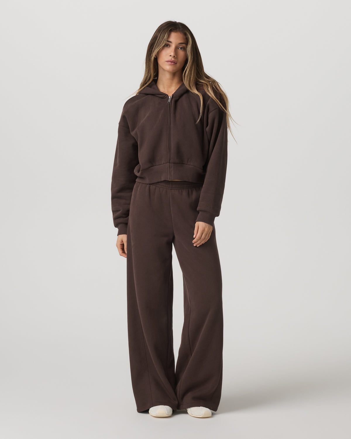 Restore Mini Full Zip Hoodie Women's Java Jacket | Vuori onsale - US 8032