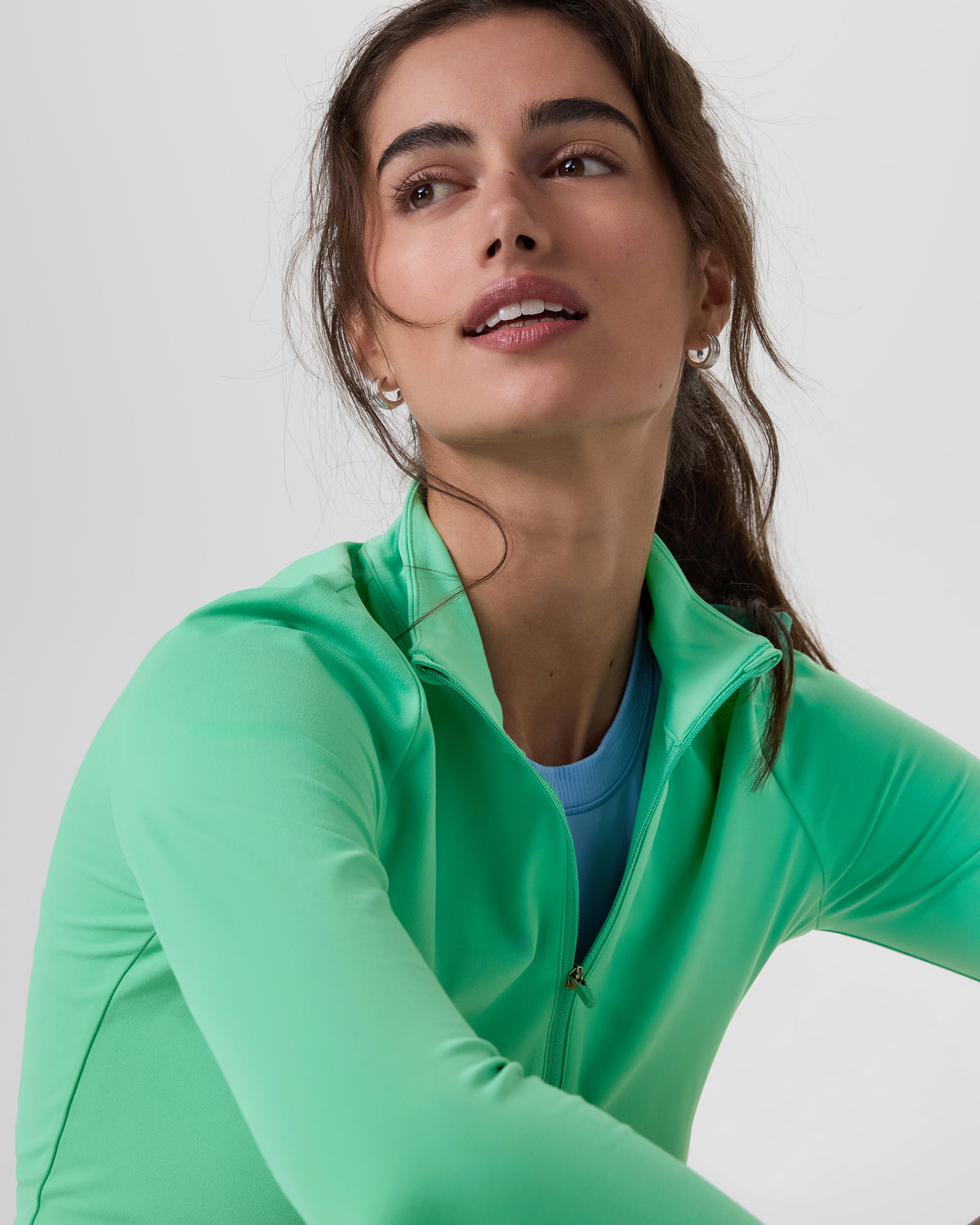 Studio Half Zip Women's Ligh Bergamot Workout Jacket | Vuori online - US 5618